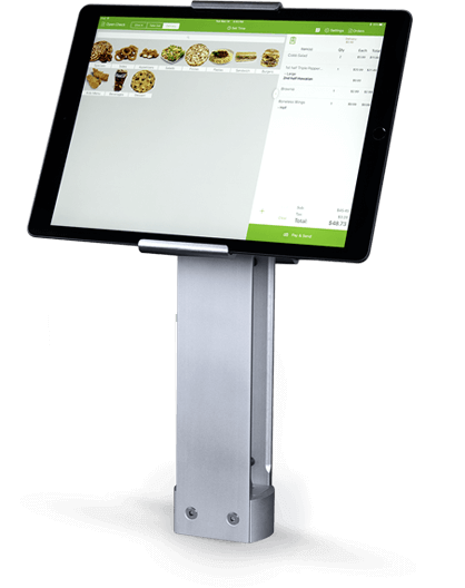 LineSkip Fast Casual Point of Sale on PROPER stand.